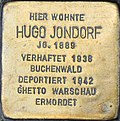 Braunschweig Hennebergstraße 7 Stolperstein Hugo Jondorf