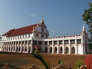 Syrian-Malabar church with a mixture of Portuguese and Kerala architecture