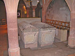 Tombs of St. Eucharius (first bishop of Trier) and Valerius (his subdeacon and successor), St. Matthias Abbey, Trier