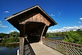 Covered footbridge in Guelph, Ontario