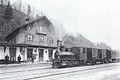 station in 1907 with train of Langenthal–Huttwil railway