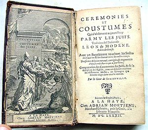 Een boek uit 1682 over het -moderne- Jodendom