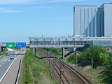 Het station gezien uit het westen.