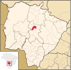 Location in Mato Grosso do Sul state