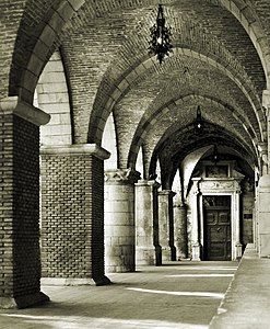 Example of groin vault in medieval architecture: the portico to the church of Santa Maria Maggiore at Guardiagrele in the Abruzzo region of southern Italy.