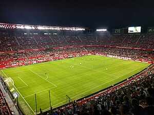 Spiel der Primera División 2017/18 zwischen dem FC Sevilla und dem CD Leganés (2:1) am 28. Oktober 2017