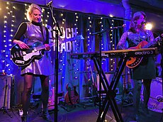 Jessica Davies (left) Katherine Blamire (right) at Rough Trade East, December 2023