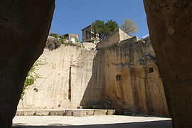 The old quarry, which is now an open-air theatre