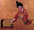 Die älteste bekannte Darstellung eines Go-Spiels (Tang-Zeit)