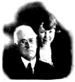 William A. Spinks again, with his wife, Clara, in 1922. Another cropped passport shot.