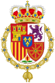 Wappen des Königs von Spanien mit der Collane des Vliesordens