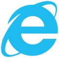 2012-2022 arasında Internet Explorer 10 – 11 logosu.