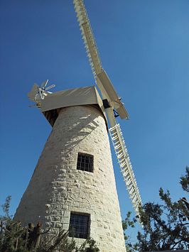 De Montefioremolen in Jeruzalem; met behulp van CvI gerestaureerd