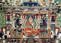 Example of Tang dynasty decorative motifs, from mural of Mogao Caves.