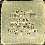 Stolperstein für Ludwig Leib