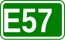 Zeichen der Europastraße 57
