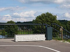 Katwijk, Sitzbank an der Fahrradbrücke De Maasover