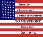 Digital remake of the flag given to the Democratic Party of Westport, Wisconsin[36]