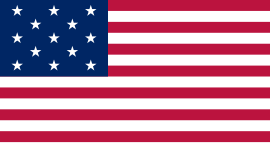 Flag of the United States (1777–1795) 5-pointed stars