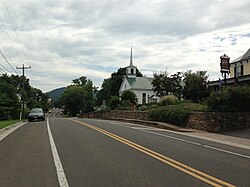 A view of Flint Hill along Zachary Taylor Highway