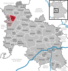 Lage der Gemeinde Maihingen im Landkreis Donau-Ries