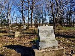 The cemetery at the old Mayhew Mission site