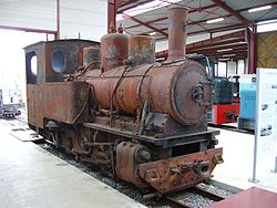 050T Orenstein & Koppel locomotive preserved in the railway museum of Froissy