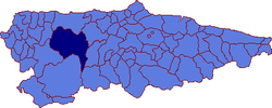 The Municipality of Tinéu within Asturias