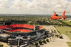 Az egyetem amerikai futball-stadionja, a Hard Rock Stadion