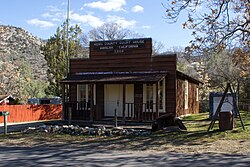 A replica of the 1868 courthouse was built in 1966 and served as a museum until destroyed by the 2024 Borel Fire.