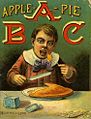 The home and folk art: 'As American as apple pie'. Apple pie is common worldwide, but connotations of family and home are strictly local. Apples are not native to North America, and were therefore prized by the early settlers.