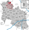 Lage der Gemeinde Auhausen im Landkreis Donau-Ries