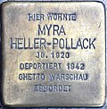 Braunschweig Langedammstraße 2 Stolperstein Myra Heller-Pollack