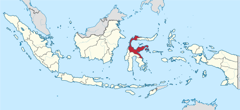 Peta Lokasi Provinsi Sulawesi Tengah di Indonesia