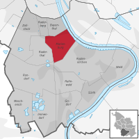 Lage des Stadtteils Marienburg im Stadtbezirk 2