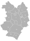 Verwaltungsgliederung mit Nummerierung