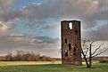 Turmruine des Hauses Langendonk, Ansicht von Norden