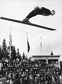 Gundersen bei den Norwegischen Meisterschaften 1958