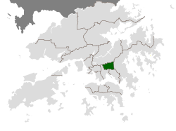 Location of Wong Tai Sin within Hong Kong