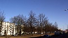 Michelangelostraße, Fahrstrecke von Pankow und Weißensee Richtung nach Lichtenberg