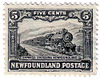 A Newfoundland postage stamp issued in 1928 depicting the Newfoundland Railway