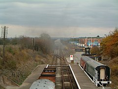 Rushcliffe Halt looking North towards Ruddington