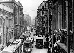 Trams on Jiujiang Road in the 1920s