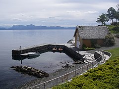 Utsikt fra hotelområdet. Foto: Marius Vassnes