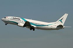 Boeing 737-400 der Tailwind Airlines