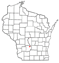 Location of Delton, Wisconsin