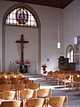 Kirchenraum, Blick zum Chorbogen