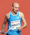 Gareth Warburton – im Vorlauf mit der schnellsten Zeit des gesamten Wettbewerbs noch ganz vorne und nun als Achter im ersten Halbfinale ausgeschieden