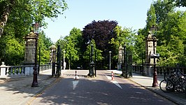 Diaconessenbrug richting Vondelpark (mei 2018)