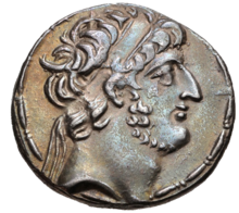 Coin with Demetrius III's curly-haired likeness